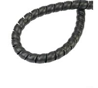 Minflora Gaine de protection en spirale de 1 m en polyéthylène pour tuyau hydraulique et fils électriques - Résistant à l'usure - Ignifuge - Noir - Pour la maison et le bureau (D10 mm)