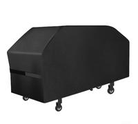 Minflora Housse de protection en tissu Oxford 600D robuste, imperméable, coupe-vent, pour barbecue à gaz Camp-Chef et modèles Royal Gourmet, noir (151 x 66 x 84 cm)