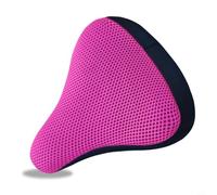 Minflora Housse de selle de vélo multi-usages - Protection de siège confortable pour un rembourrage supplémentaire et une protection contre les intempéries (rose rouge)