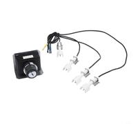 Minflora Kit d'allumage pour barbecue à gaz avec 4 fils, électrodes, bouton poussoir et clips de montage compatibles pour une performance fiable du barbecue