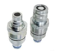 Minflora Kit de coupleurs hydrauliques à face plate, 2 pièces pour chargeurs CATERPILLAR 232D 236D 242D 257D 277D, remplacement pour 373-6967 373-6968, pièces de chargeuse compacte