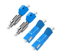 Minflora Lot de 4 adaptateurs de fibre optique pour FC vers LC et autres connexions d'interface, comprend 2 adaptateurs FC mâle vers LC femelle