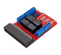 Minflora Module de relais rouge à 4 canaux 5 V avec déclencheur haut niveau pour extension de bits DIY Programmation LED 80 x 58 x 15 mm Kit électronique PCB
