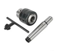 Minflora MT2 Mandrin de perceuse conique Morse-Taper 5/64''-1/2'' pour Jacobs Taper #33 Arbre et clé pour tour à métal, contre-queue CNC, utilisation industrielle
