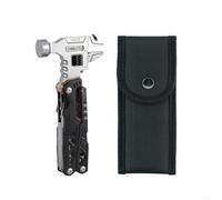 Minflora Outil multifonction pliable avec marteau et pince - Kit de réparation domestique compact avec t tournevis (noir)