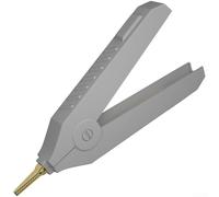 Minflora Pinces de test Kelvin 20 A avec grand design crocodile, cuivre pur et plaqué or pour une meilleure conductivité, accessoires de test électriques isolés ABS (gris)