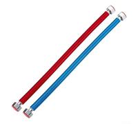 Minflora Raccord flexible en acier inoxydable pour chauffe-eau - Ligne d'entrée ondulée de qualité 304 - Code rouge 3/4 NPT - Anti-fuite - Haute pression - 250 PSI - Pour installation de plomberie
