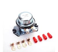 Minflora Relais à courant élevé, interrupteur d'alimentation principal double tension 12 V 24 V avec contacts argentés, boîtier ignifuge pour systèmes électriques de véhicules, bateaux, camping-cars