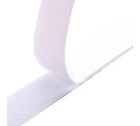 Minflora Ruban adhésif double face en caoutchouc sensible à la pression avec crochet en nylon résistant Blanc 1 m