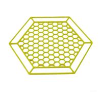 Minflora Station d'arrosage en plastique pour abeilles - Design hexagonal - Bac à insectes pour le jardin et les habitats respectueux des abeilles