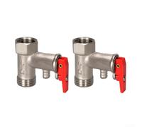 Minflora Vanne de décharge de pression en laiton 0,75 MPa pour chauffe-eau, régulation automatique de la température, filetage standard de 20 mm, anti-fuite, design auto-scellant, adaptateur de