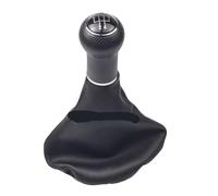 Mingbereit Pommeau de Levier de Vitesse Soufflet de Levier de Vitesse pour VW pour Golf 3 MK3, Varaint, pour Vento, pour Jetta 3 (1992-1998) poussière(5R-Silver-Black Line)