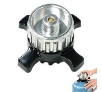 MINGBOLIN Adaptateur de cartouche de gaz compatible avec Campingaz CV Easy Clic vers valve à vis EN417, adaptateur de gaz en laiton et alliage métallique, connexion hermétique pour réchaud de camping