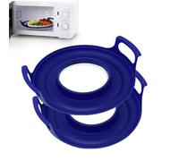 Mingchengheng Lot de 2 Supports de Bol à Micro-Ondes avec poignées, Support d'assiettes pour -Ondes résistant à la Chaleur, Support d'assiette pour -Ondes pour Transporter des Aliments