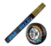 Mingchengheng Stylo De Peinture Pour Pneus | Marqueur Pneus À Séchage Rapide Permanent Et Antidécoloration | Stylo Dessin Pour Caoutchouc Et Bois | Pour Véhicules, Motos, Vélos, Métal et Verre
