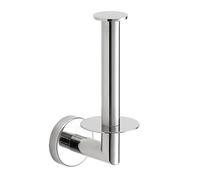 MINGCHI Porte-Rouleau de Papier Toilette Chromé Brillant - Acier Inoxydable 304 - Capacité 15kg - Montage Mural avec Perçage - Design Monobloc - Accessoire Salle de Bain & Cuisine (Argent)