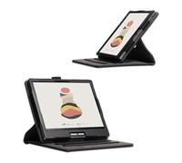 Mingfeng Étui pour tablette Onyx Boox Leaf2/3/3C - Coque arrière légère et rigide de protection avec porte-stylo intégré, rotation à 360 degrés pour Bigme B751/c 7" (noir)