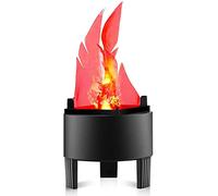 Mingfuxin Fausse flamme de feu LED 3D vacillante - Lampe de nuit électronique - Accessoire pour Halloween, Noël, décoration d'intérieur (flamme standard)