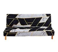 Mingfuxin Housse De Canapé-lit sans Bras, Housse De Futon Extensible en Spandex, 2-3 Places Élastique Bouclier De Couverture De Canapé De Canapé Pliant