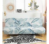 Mingfuxin Housse De Canapé-lit sans Bras, Housse De Futon Extensible en Spandex, 2-3 Places Élastique Bouclier De Couverture De Canapé De Canapé Pliant