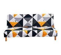 Mingfuxin Housse De Canapé-lit sans Bras, Housse De Futon Extensible en Spandex, 2-3 Places Élastique Bouclier De Couverture De Canapé De Canapé Pliant