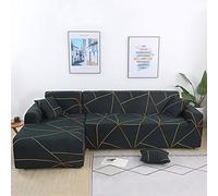 Mingfuxin Housses De Canapé d'angle en Forme De L, 2PCS Housses De Canapé Sectionnelles Extensibles Protecteurs avec 2PCS Couvre Oreillers(3 Places + 3 Places,Printed#05)