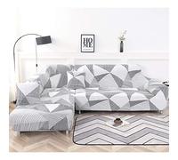 Mingfuxin Housses De Canapé d'angle en Forme De L, 2PCS Housses De Canapé Sectionnelles Extensibles Protecteurs avec 2PCS Couvre Oreillers(3 Places + 3 Places,Printed#06)