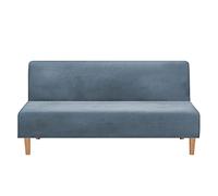Mingfuxin Housses De Canapé-lit sans Bras, S'étirer Housse De Canapé Futon en Velours Épais Doux Confortable Housses De Canapé Pliantes sans Bras