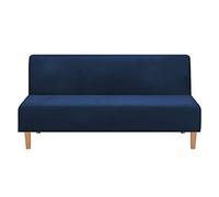Mingfuxin Housses De Canapé-lit sans Bras, S'étirer Housse De Canapé Futon en Velours Épais Doux Confortable Housses De Canapé Pliantes sans Bras