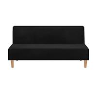 Mingfuxin Housses De Canapé-lit sans Bras, S'étirer Housse De Canapé Futon en Velours Épais Doux Confortable Housses De Canapé Pliantes sans Bras