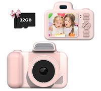Mingfuxin Mini caméra à selfie pour enfants, appareils photo numériques pour enfants, mini caméra d'enregistrement vidéo avec écran HD 28 MP 1080p de 5,1 cm et carte SD de 32 Go pour garçons et