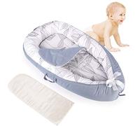 Mingfuxin Nid d'ange pour bébé, super doux et respirant, lit bionique amovible avec 2 matelas remplaçables (feuille)