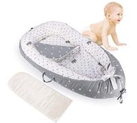 Mingfuxin Nid d'ange pour bébé, super doux et respirant, lit bionique amovible avec 2 matelas remplaçables (couronne)