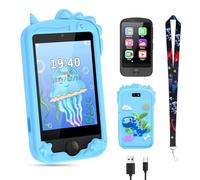 Mingfuxin Téléphone pour Enfants, 2.8" Smartphone EnfantsEcran Tactile avec Lecteur Musique Jeu Puzzle Double Caméra Téléphones pour Enfants Cadeau D’Anniversaire 3 4 5 6 7 8 9 10 Ans pour Les Enfant