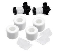 Minghunian Lot de 2 filtres + 4 filtres compatibles avec aspirateur Ionflex Duoclean Ic205 If100 If150 If160 If170 If180 If251 If200 If201 If202 If205 Remplace Xpremf100