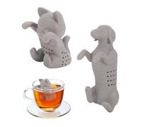 Minging 2 Pièces Infuseur à Thé en Silicone - Boules et Passoire pour Feuilles de Thé en Vrac - Filtre pour Jardin, Pique-Nique, Théière, Bouteille, Mug, Tasse