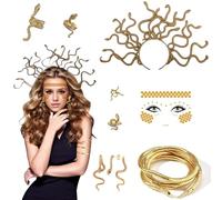MINGJAY Medusa Bandeau de Cheveux à la Mode,Bandeau à Cheveux Serpent,Medusa Serpent Bijoux,Accessoire de Costume Méduse Serre Tête,pour Carnaval, Carnaval, Soirée à Thème