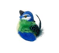 MINGLEA Chirping Bird Jouet pour chat C | Chats d'intérieur, son activé par le toucher, détails de la queue, amusement de frappe, activité quotidienne à la maison