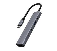 MINGLEA Hubs C 5 en 1 avec lecteur de carte HDTV USB 3.0 et chargement 60 WPD pour ordinateur portable