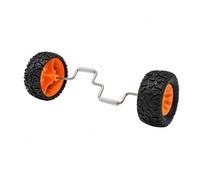 MINGLEA Jouet d'équilibre pour oiseaux avec roue roulante et perchoir de support, jouet de jeu en métal et plastique, jouet de skateboard pour cage et activité d'oiseaux