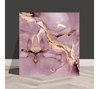Minglez Dalle de Plafond Dalles Décoratives pour Plafond Suspendu 30x30 cm, Plafonds pour sous-Sol, Salle de Bain ou Cuisine, Papier Peint PVC, Panneaux Muraux Autocollants(Pink,6pack)