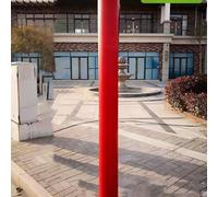 Minglez Rembourrage de Poteau Rouleau de Protection pour Poteau de Garage (2.1 m), Coussin De Remplacement Rond pour Trampoline (5 7 8 9 10 11 13 14 15 31 cm), Housse Décorative(Red,8.5in/21.5cm)