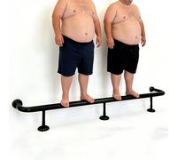 Minglez Repose Pied Theke 168 172 180 185 200 340 350 360 450 cm, Kit de Repose-Pieds Robuste en Métal pour Extérieur, Quincaillerie pour Repose-Pieds sous Comptoir Commercial(16.4ft/500cm)