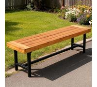 Mingone Banc de Jardin Bois (120cm, 2 Places)