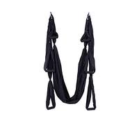 MINGPINHUIUS Aerial Yoga Swing Set Swing Yoga Yoga Hamac Trapèze Swing Trapèze Yoga Kit Flying Yoga Inversion Tool avec sangles d'extension et bande élastique (Noir)