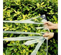 MINGPINHUIUS Bâche Transparente imperméable - avec œillets - Protection UV - Protection Contre Le Vent - en PVC - pour Serre, Cour, Balcon, 2 m x 6 m