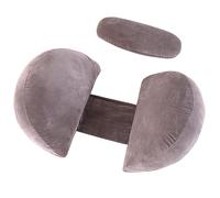 MINGPINHUIUS Coussin de Grossesse pour Femme Enceinte, Coussin allaitemen en Forme de J Coussin d'allaitement pour Femmes Enceintes Ventre/Hanches/Jambes/Soutien du Dos, Lavable Amovible (Gris foncé)