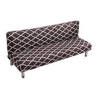 MINGPINHUIUS Housse de Canapé sans Bras 3 Places Couverture de Canapé Extensible Tout Couvert Canapé Pliant Protecteur, Universel Motif géométrique Antidérapant Serviette de Canapé 180-210 cm