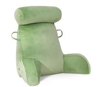 MINGPINHUIUS XL Coussin de lecture pour lit et canapé avec rouleau de cou amovible, oreiller dorsal idéal pour adultes avec mousse à mémoire pour une lecture, travail, jeux, télévision, détente