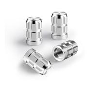 MINGRUILIHAI Bouchons de Valve Voiture pour Benz Metris 2016-2024, 4 Pièces Capuchons de Tige de Pneu en Aluminium Anti-Rouille Résistant à la Corrosio,Normal-Silver